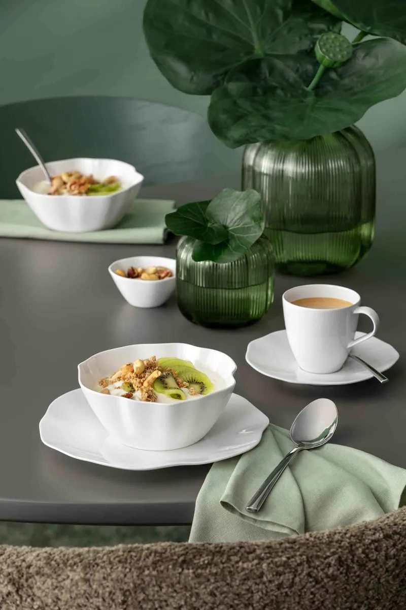 Villeroy & Boch Pura Set - 8-delig - 2 Personen - Wit/Gekleurd