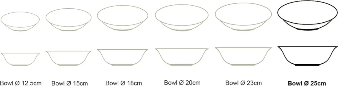 vtwonen Basic Slakom 25cm - Wit Porselein