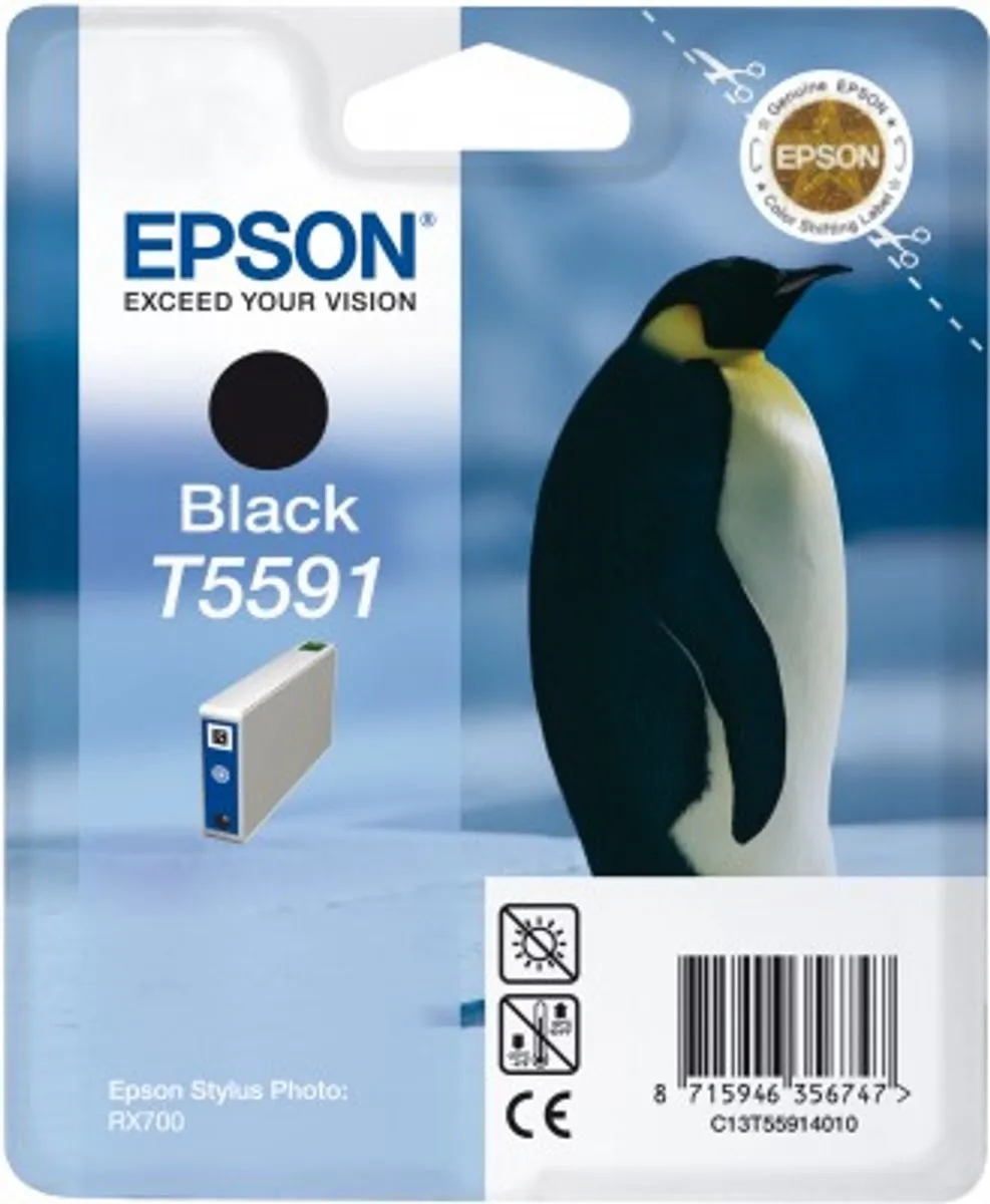 Epson T5591 Inktcartridge Zwart 17ml