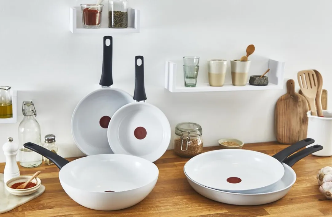 Tefal Ceramic Control Koekenpan 28cm - Wit