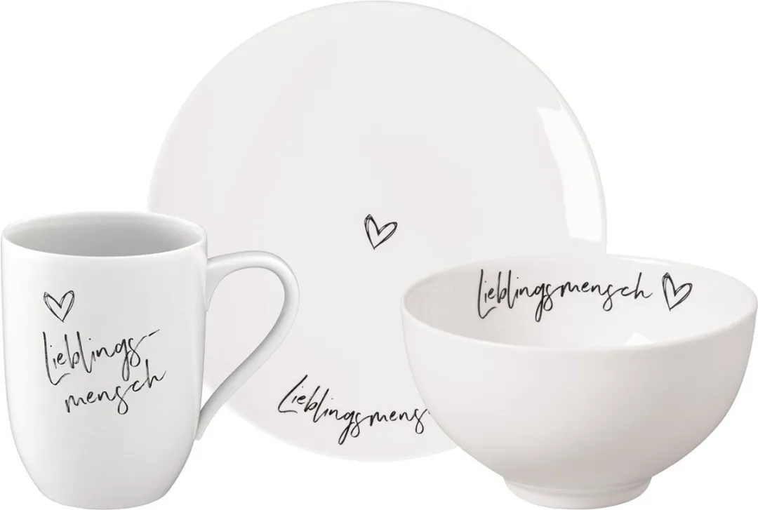 Villeroy & Boch Frühstücks-Set Lieblingsmensch