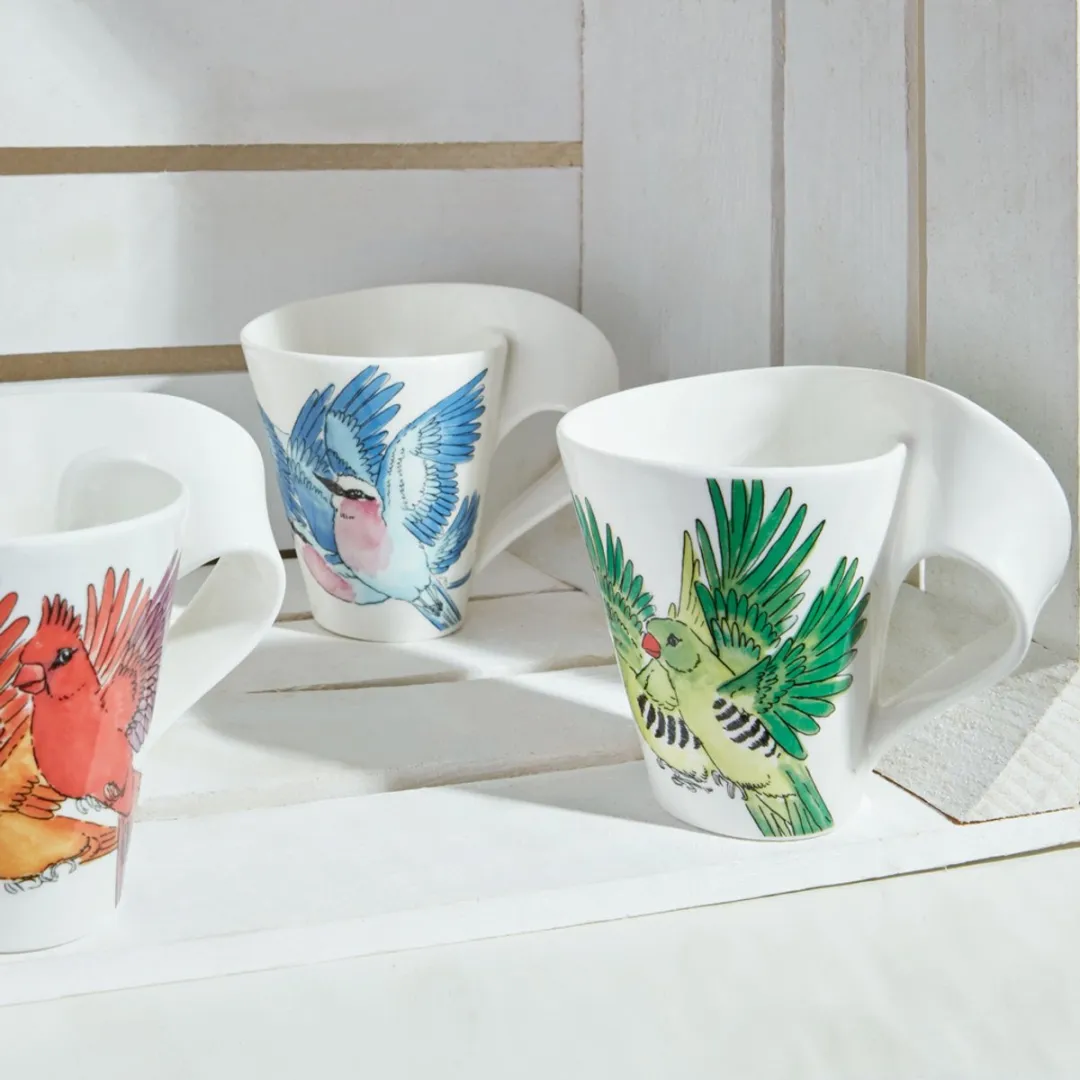 Villeroy & Boch NewWave Caffè Beker 300ml - wit-blauw