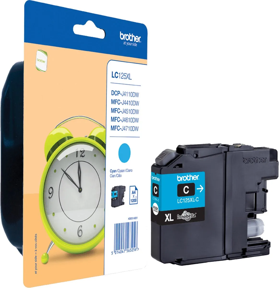 Brother LC-125XLCBP Inktcartridge Cyaan - 700 pagina's