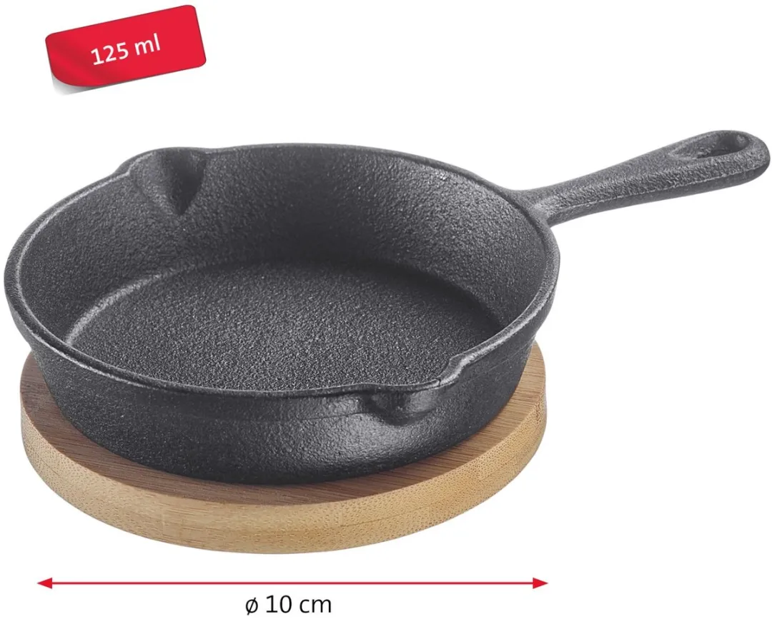 Westmark Gietijzeren Tapaspan 125ml - 2 Stuks - Zwart