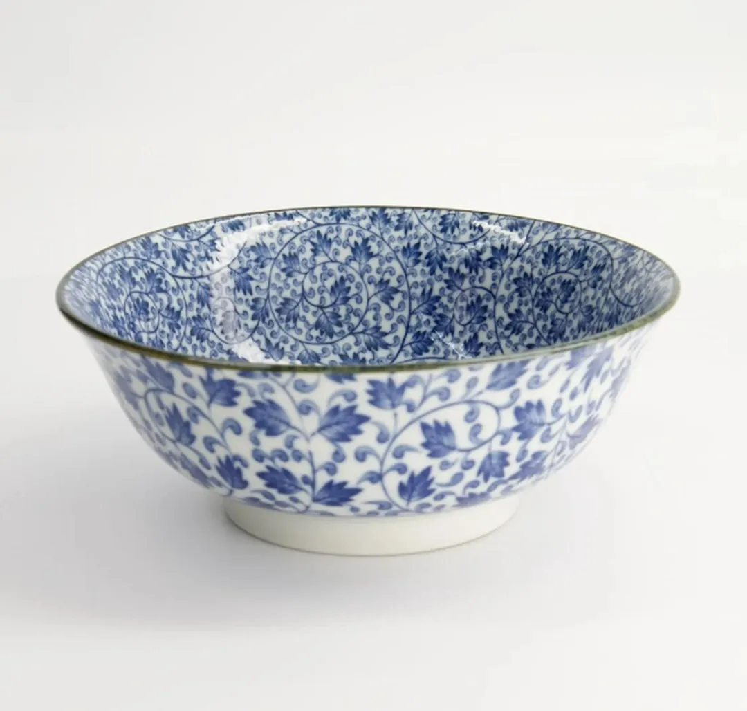 Tokyo Design Studio Mixed Bowls 21x8cm Karakusa - 1000ml - Blauw