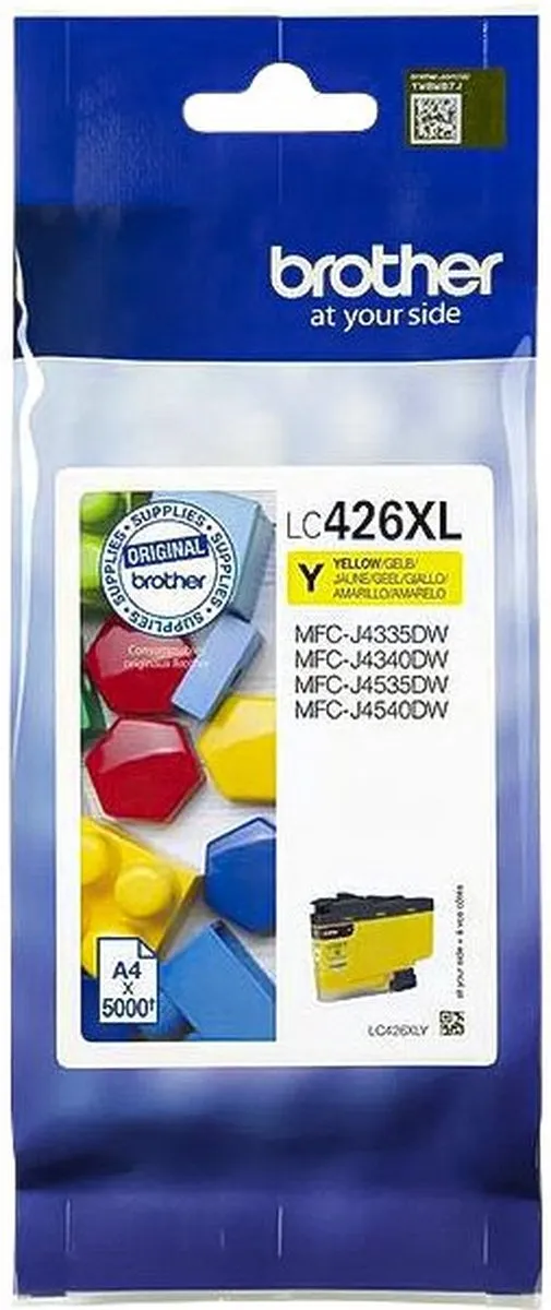 Brother LC426XLY Inktcartridge Geel - 5 Stuks - afbeelding 3 van 4