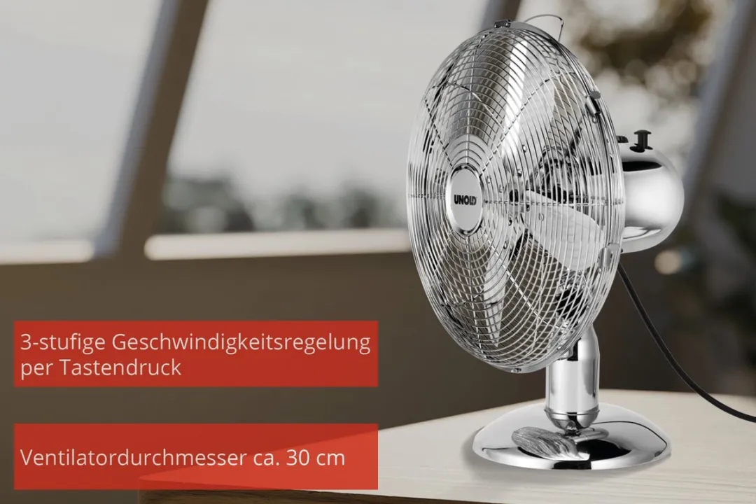 Unold 86830 Tafelventilator - 35W - 30cm - afbeelding 3 van 5