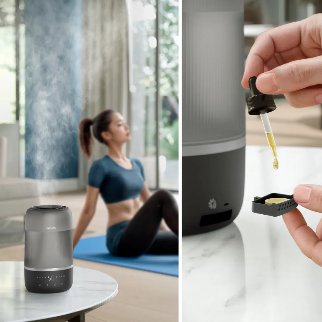 Philips 1000-serie HU1510/03 Luchtbevochtiger - 3L - Zilver - afbeelding 6 van 6