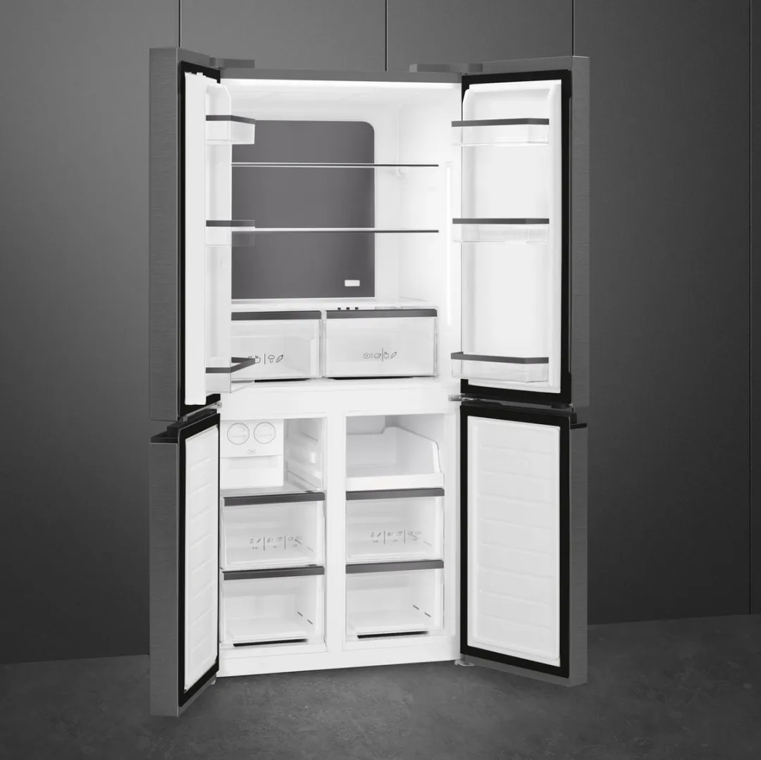 Smeg FQI48 French Door Koelkast 488L - Dark Grey Inox Look