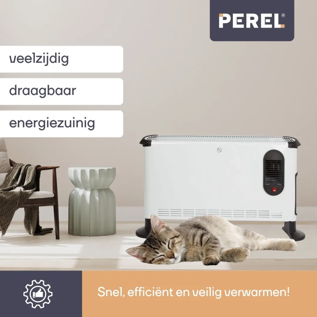 Perel CH0005 Convectorkachel 3000W - Wit