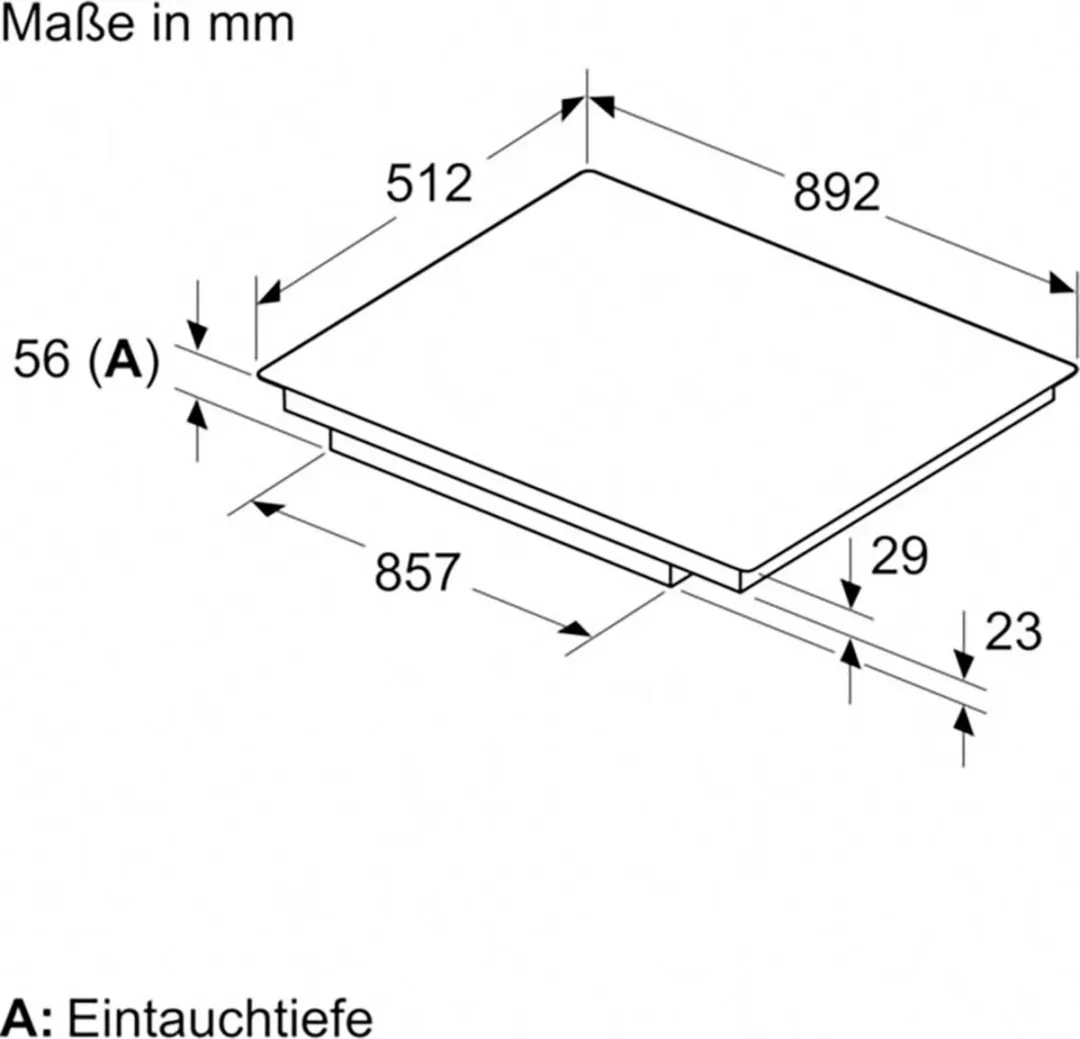Neff T69PTX4L0 Inductiekookplaat 90cm - 5 Zones - Zwart