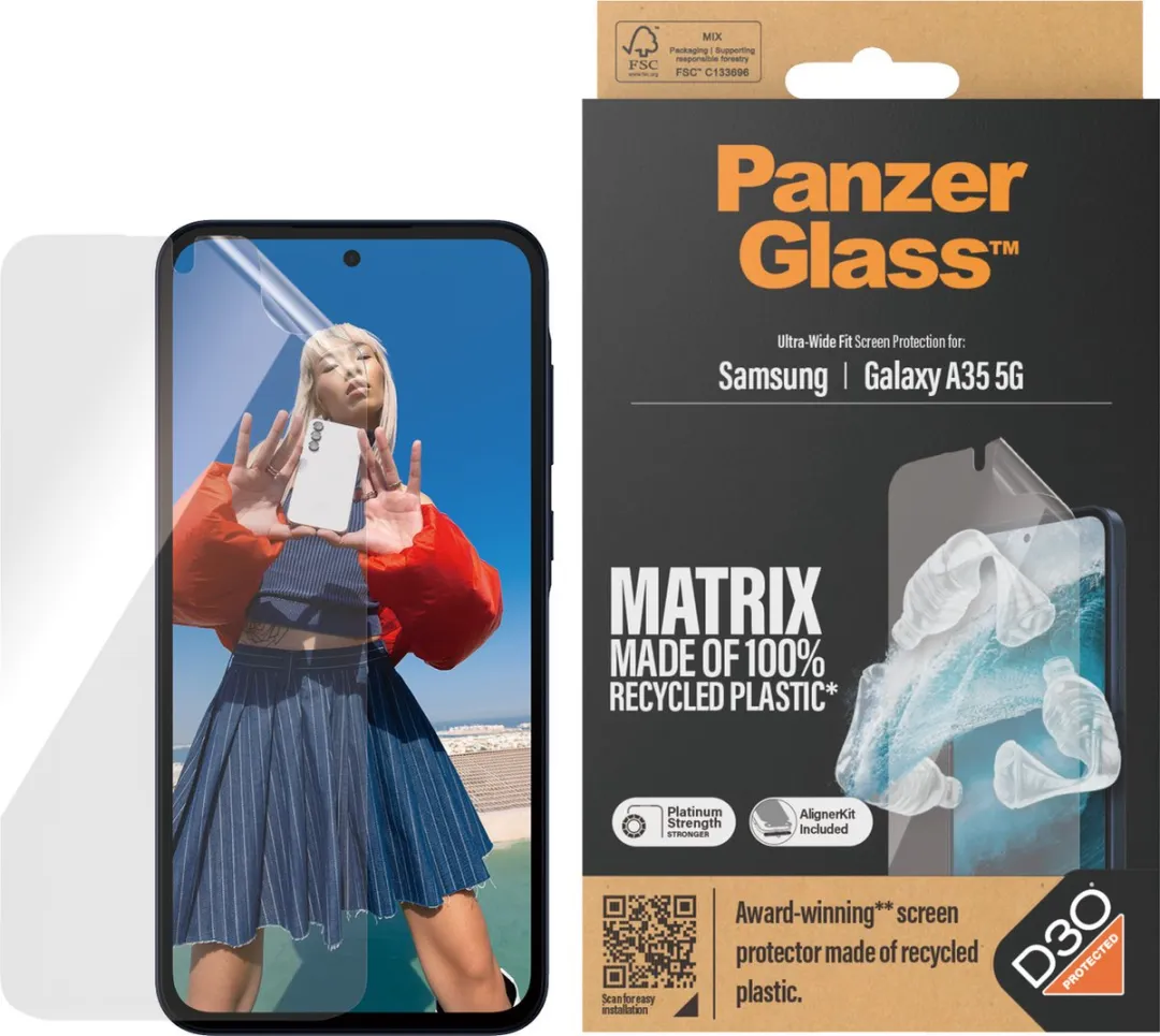 PanzerGlass Matrix D3O Ultra-Wide Screen Protector Aligner - Samsung Galaxy A35