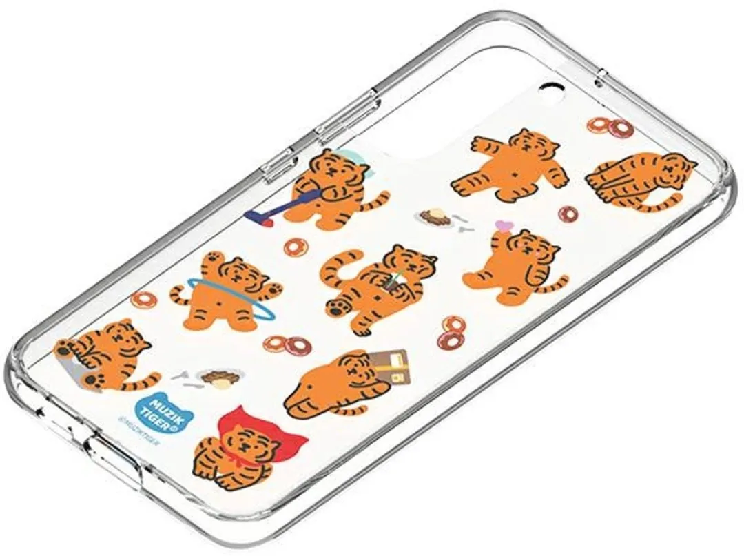 Samsung Galaxy S22 Muzik Tiger Paneel - Wit - afbeelding 2 van 2