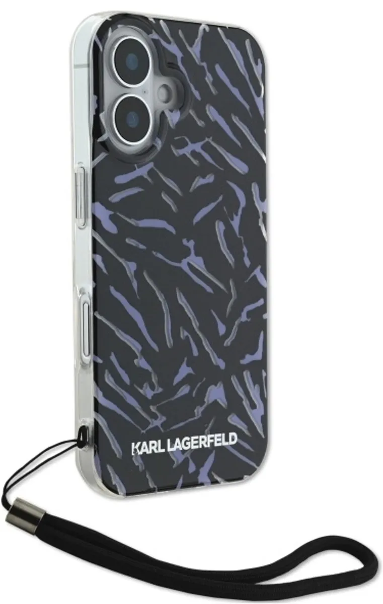 Karl Lagerfeld Zebra Serie Hoesje KLHCP16SHZBPKCCU - Fiolet