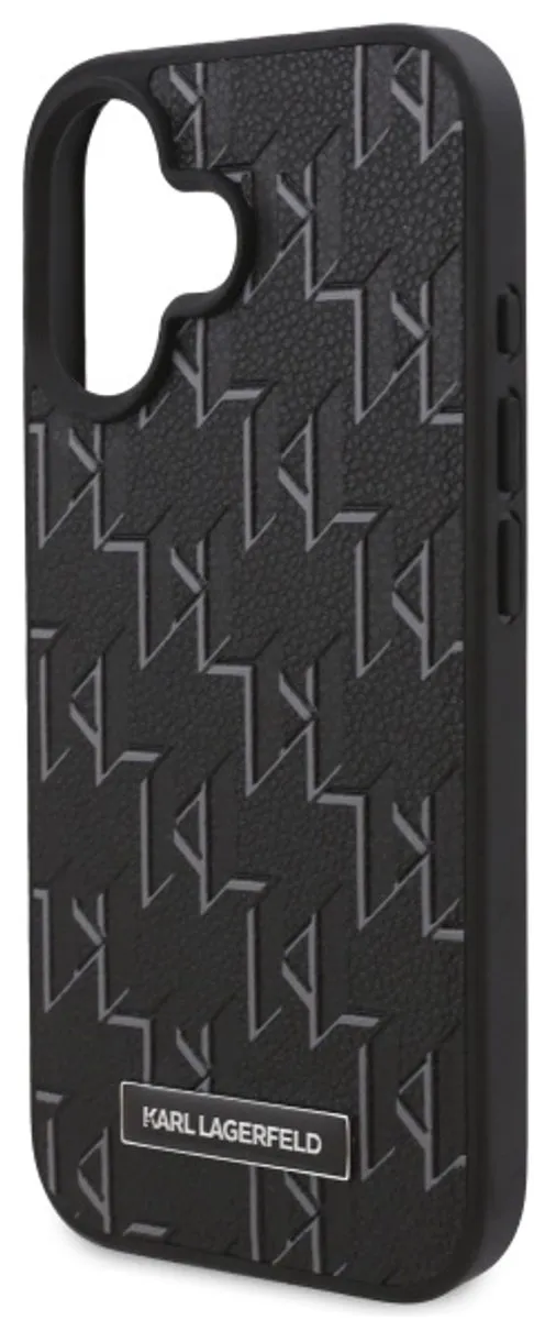 Karl Lagerfeld Hot Stamp Serie iPhone 16 Hoesje - MagSafe Zwart - afbeelding 6 van 6