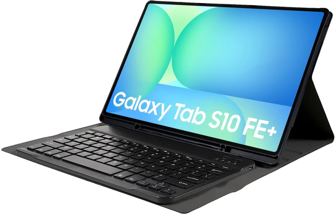 Just in Case 8510488 Hoes met Toetsenbord - Samsung Galaxy Tab S10 FE Plus - Zwart - afbeelding 6 van 6