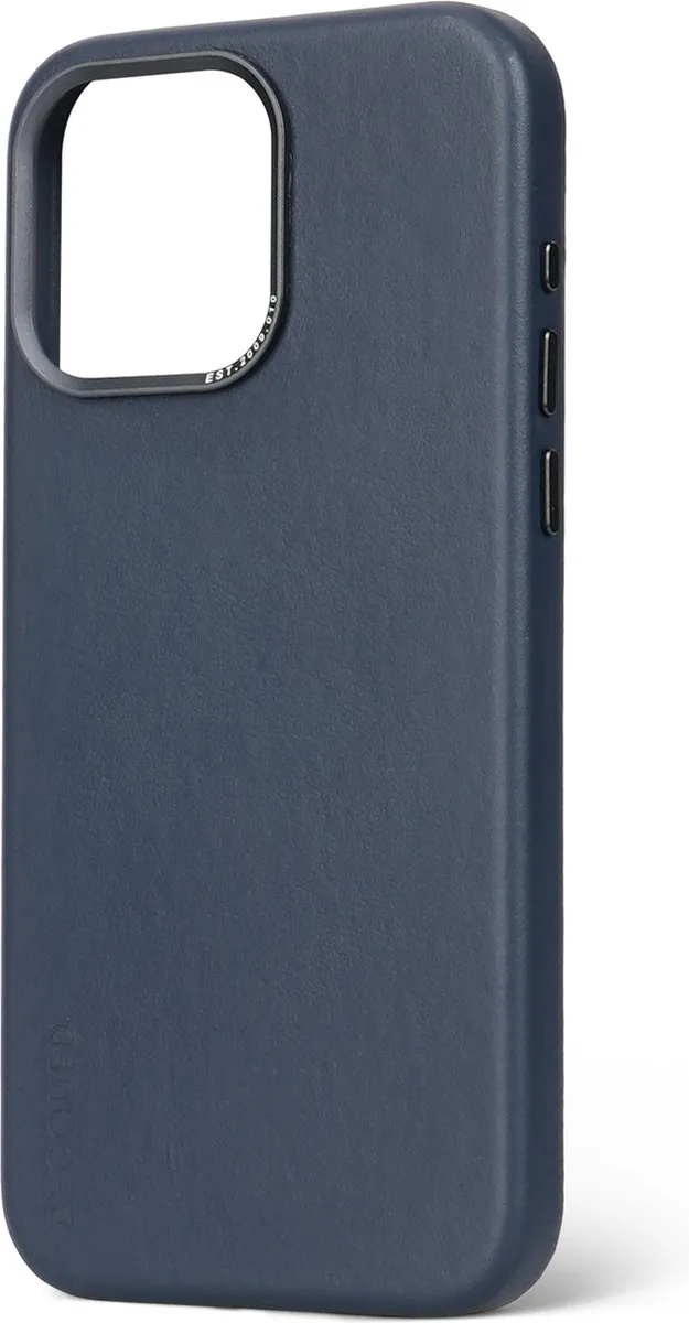 Decoded Hoesje iPhone 15 Pro True Navy - MagSafe - Europees Leer