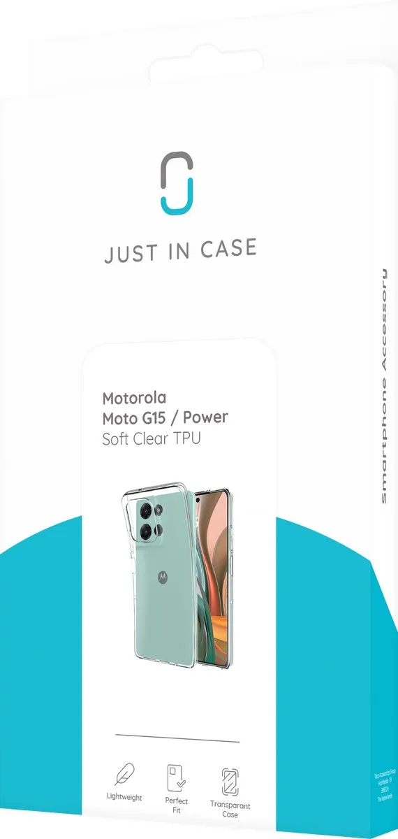 Just in Case Moto G15 Siliconen Hoesje - Transparant