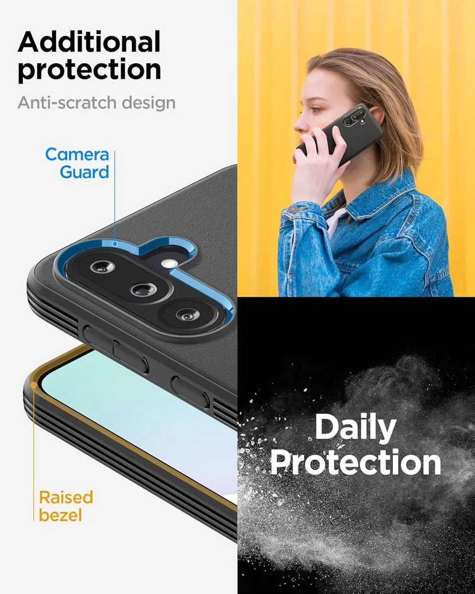 Spigen Essential Sand Blast Hoes Samsung Galaxy F54 - Zwart