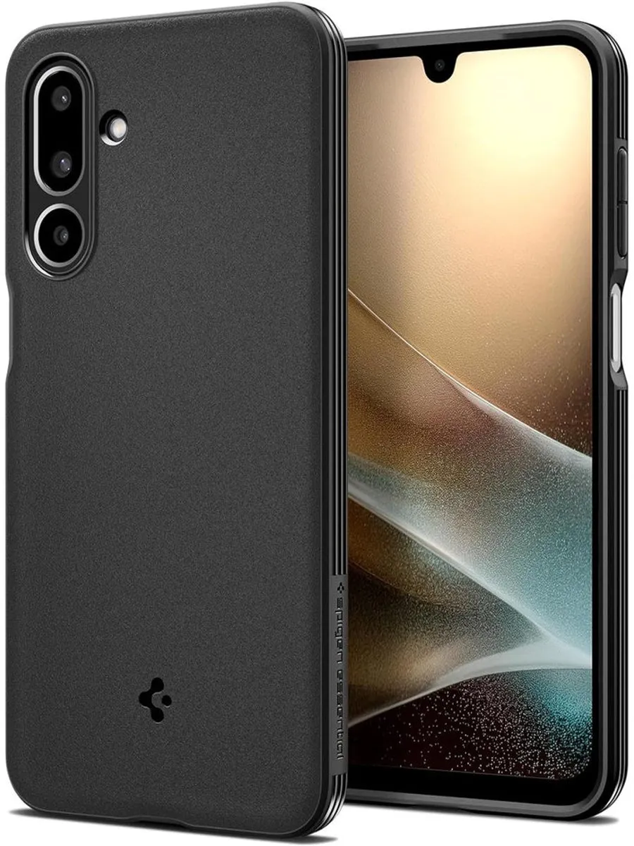 Spigen Essential Sand Blast Hoes Samsung Galaxy F54 - Zwart