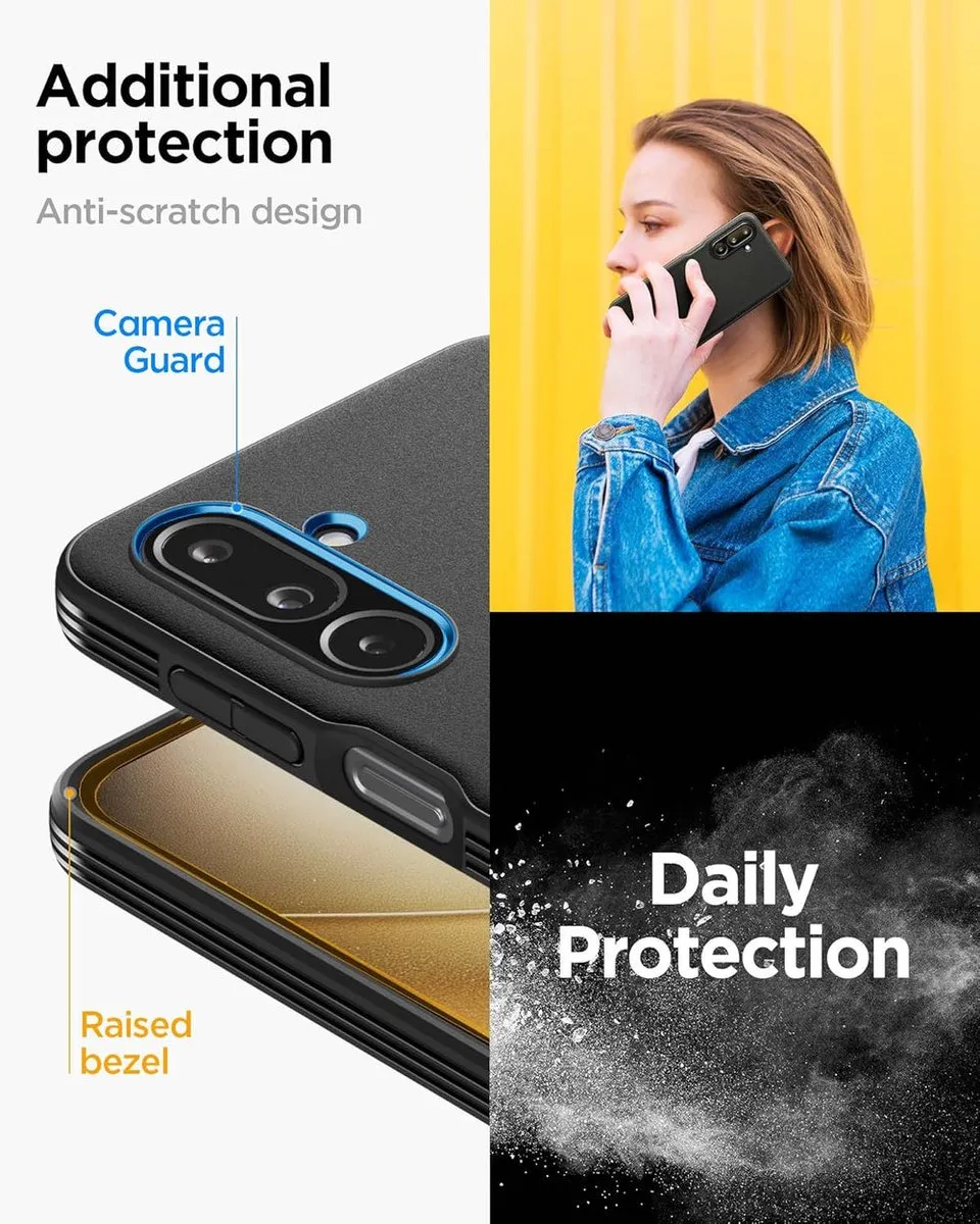 Spigen Essential Sand Blast Hoes Samsung Galaxy F54 - Zwart - afbeelding 6 van 6