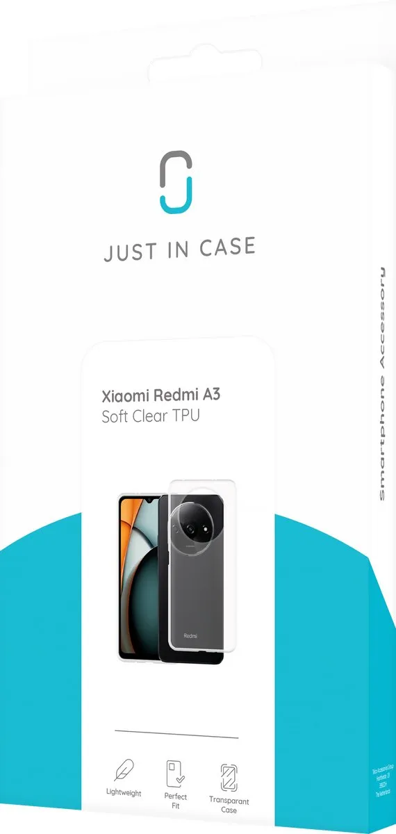 Just in Case Hoesje Xiaomi Redmi A3 Siliconen - Transparant