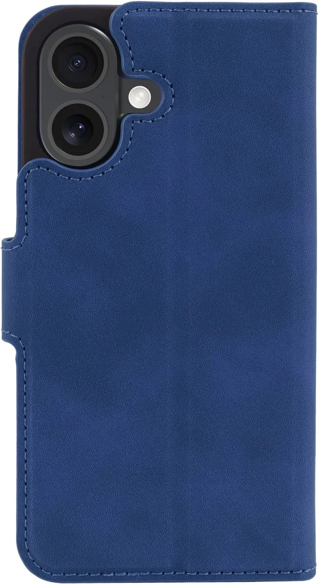 Just in Case iPhone 16 Hoesje Blauw - 4 Pasjes