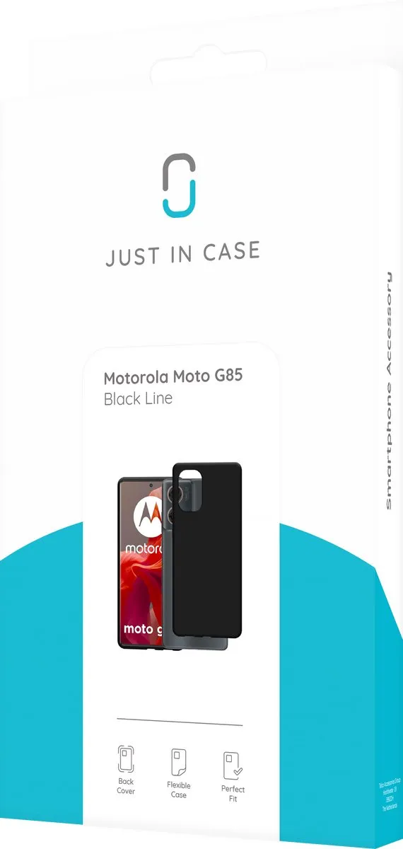 Just in Case Moto G85 Siliconen Hoesje - Zwart