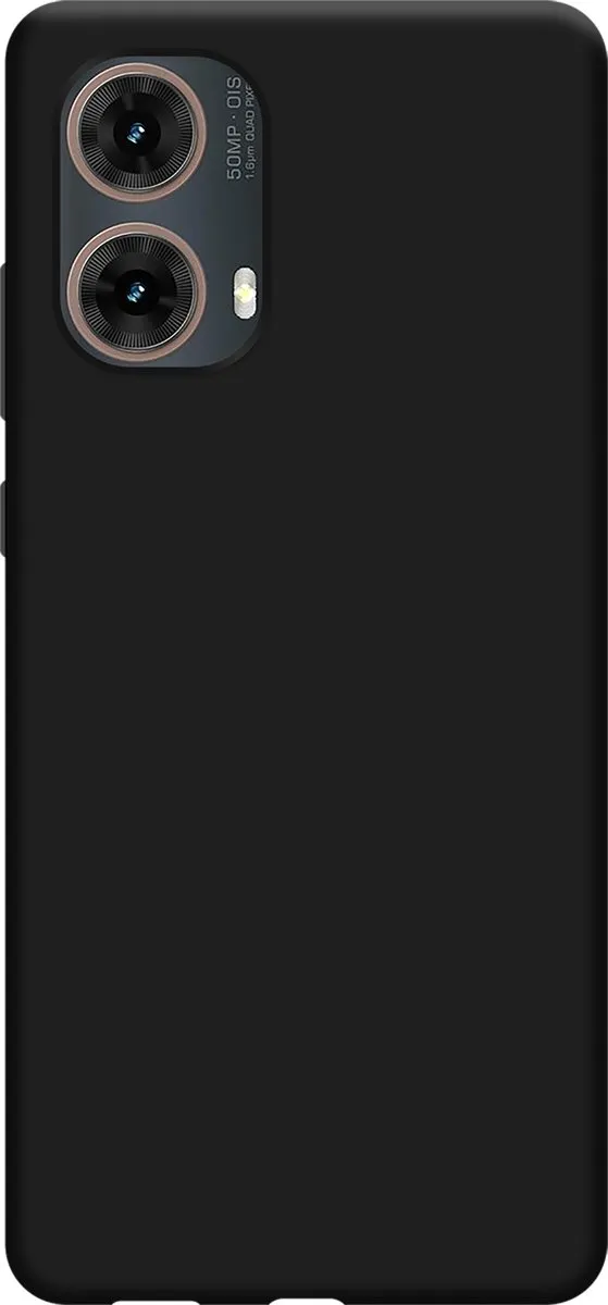 Just in Case Moto G85 Siliconen Hoesje - Zwart