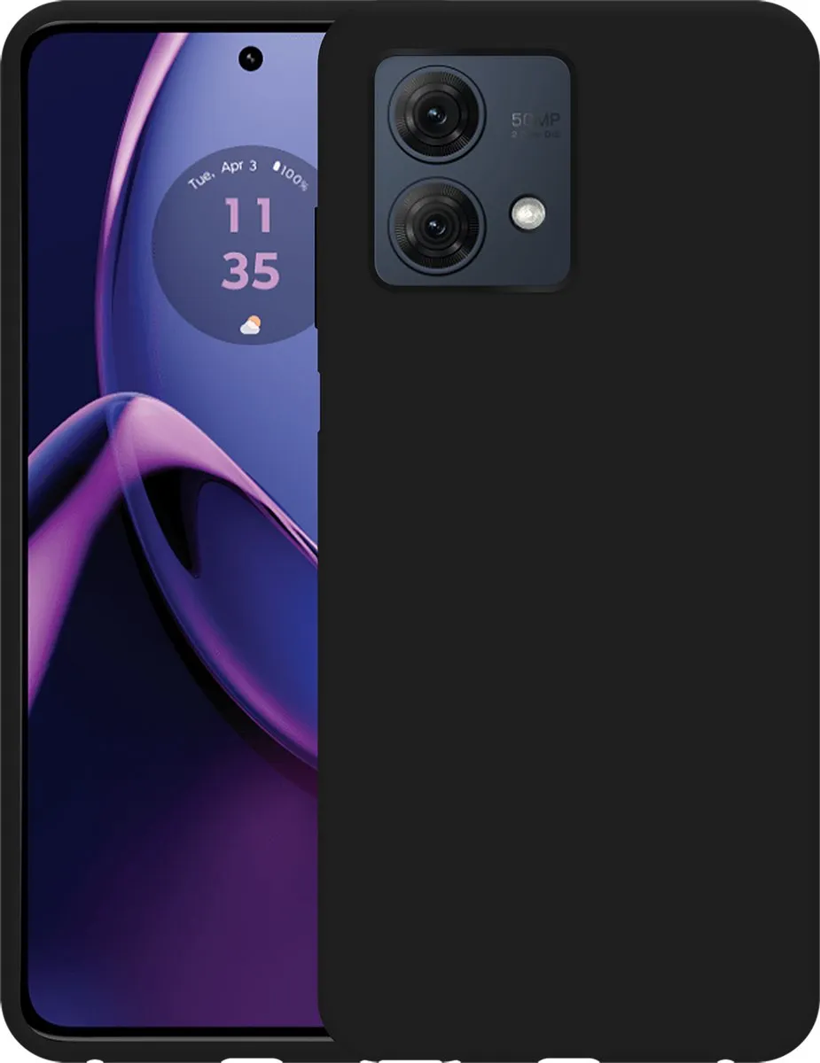 Just in Case Moto G84 Siliconen Hoesje - Zwart - 8334534