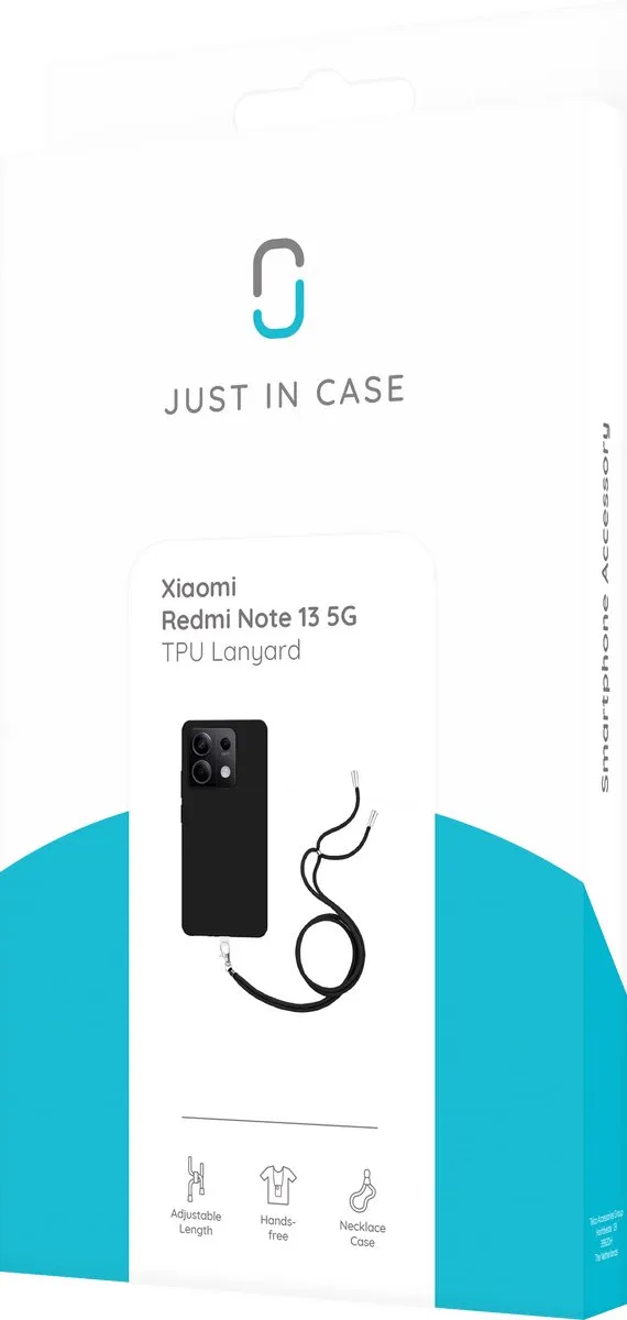 Just in Case Hoesje Xiaomi Redmi Note 13 5G - Zwart