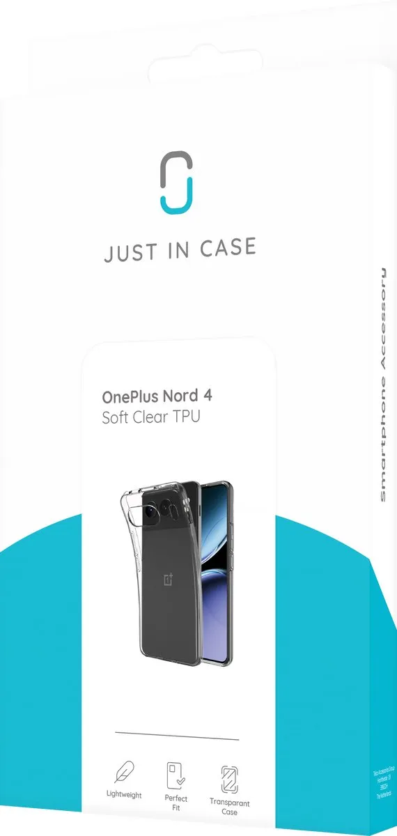 Just in Case Siliconen Hoesje OnePlus Nord 4 - Transparant - afbeelding 6 van 6