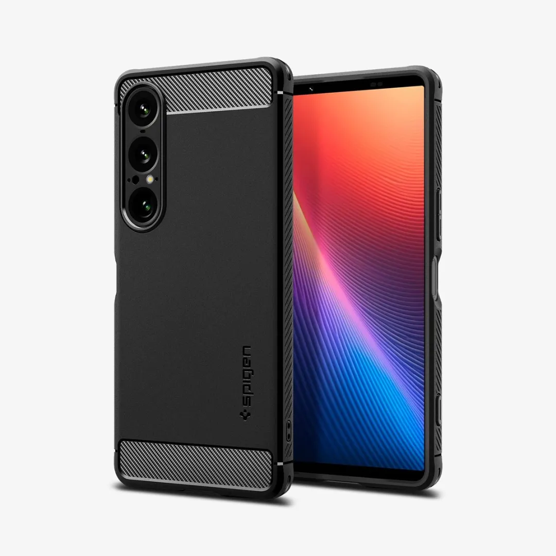 Spigen Rugged Armor Hoes Sony Xperia 10 VII - Zwart