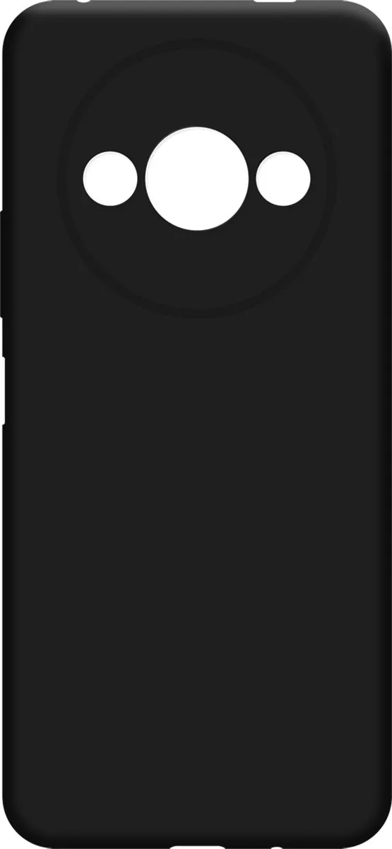 Just in Case Siliconen Hoesje Xiaomi Redmi A3 - Zwart - afbeelding 6 van 6