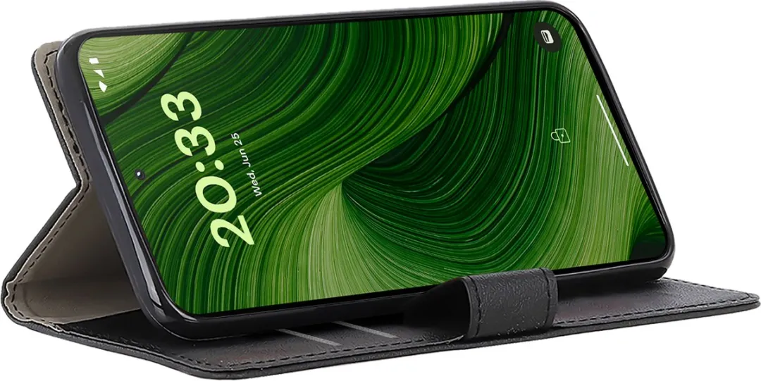 Just in Case Bookcase Classic MFP2779CW1 Hoesje - Fairphone 6 - 2 Pasjes - Zwart