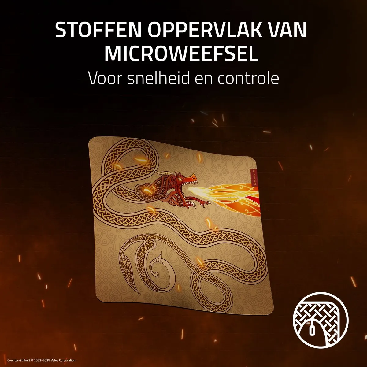Razer Gigantus V2 Muismat Counter-Strike 2 Edition - Groot
