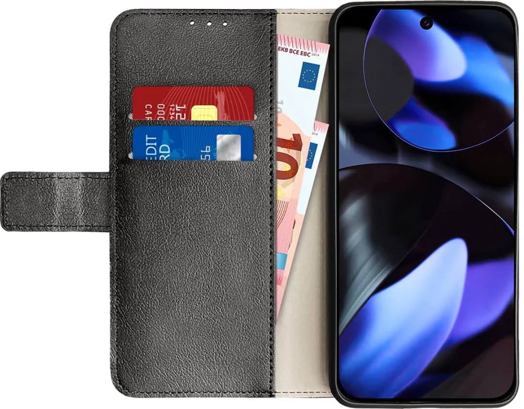 Just in Case Bookcase Classic 8504753 Hoesje - Google Pixel 9a - Zwart