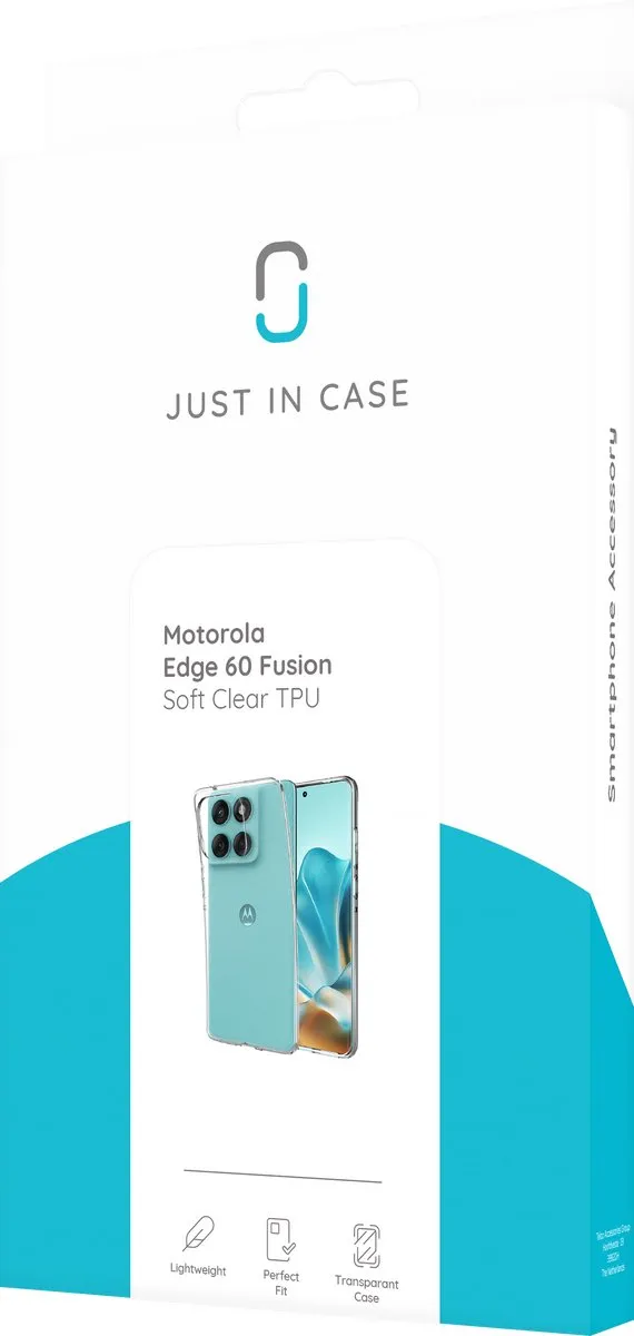 Just in Case Hoesje Motorola Edge 60-serie - Siliconen - Transparant