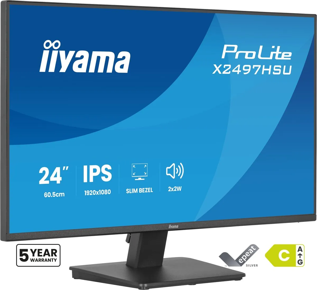 iiyama ProLite X2497HSU-B1 Monitor 23.8" Full HD - Zwart
