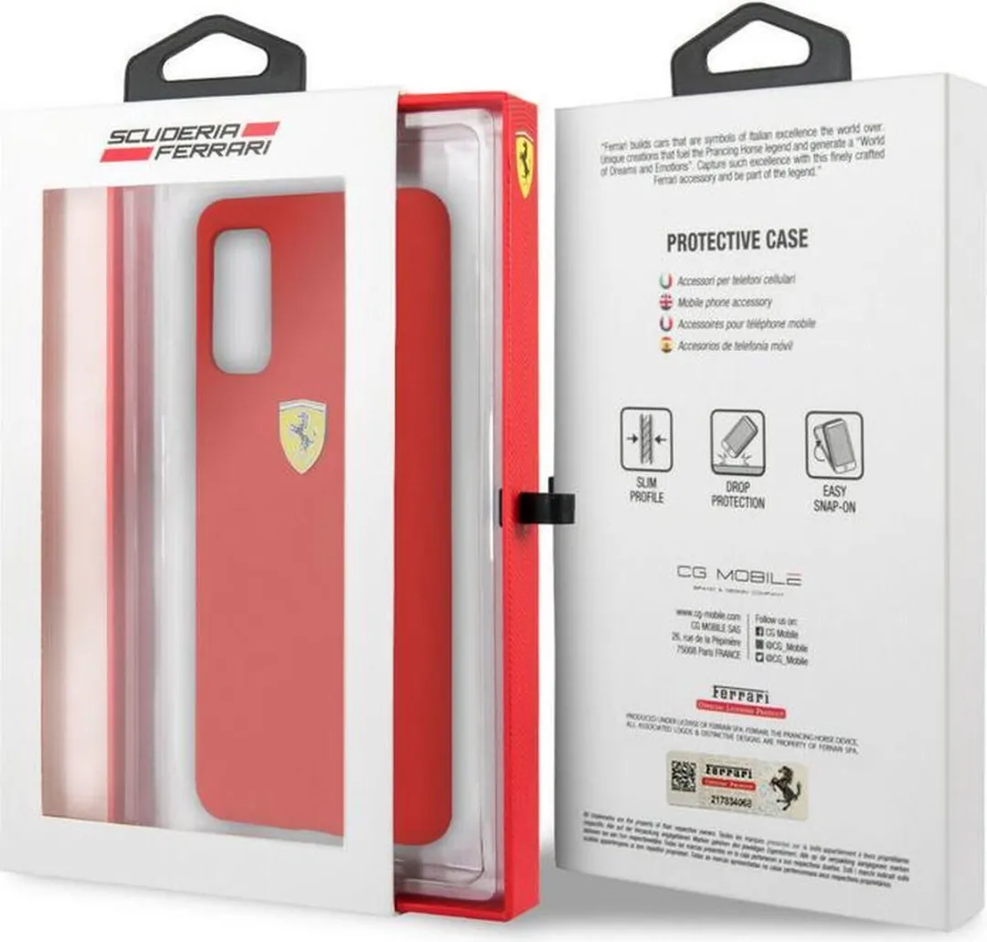 Ferrari SF Silicone Hoes Samsung Galaxy S20 - Rood - afbeelding 6 van 6