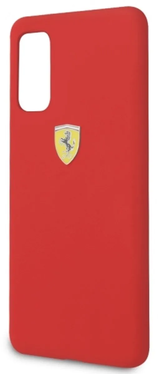 Ferrari SF Silicone Hoes Samsung Galaxy S20 - Rood