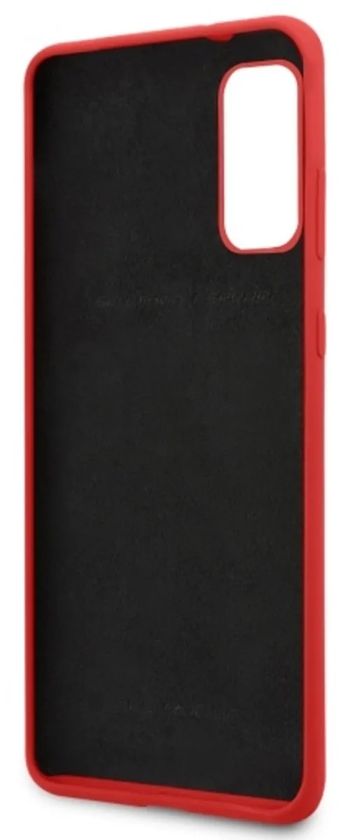 Ferrari SF Silicone Hoes Samsung Galaxy S20 - Rood