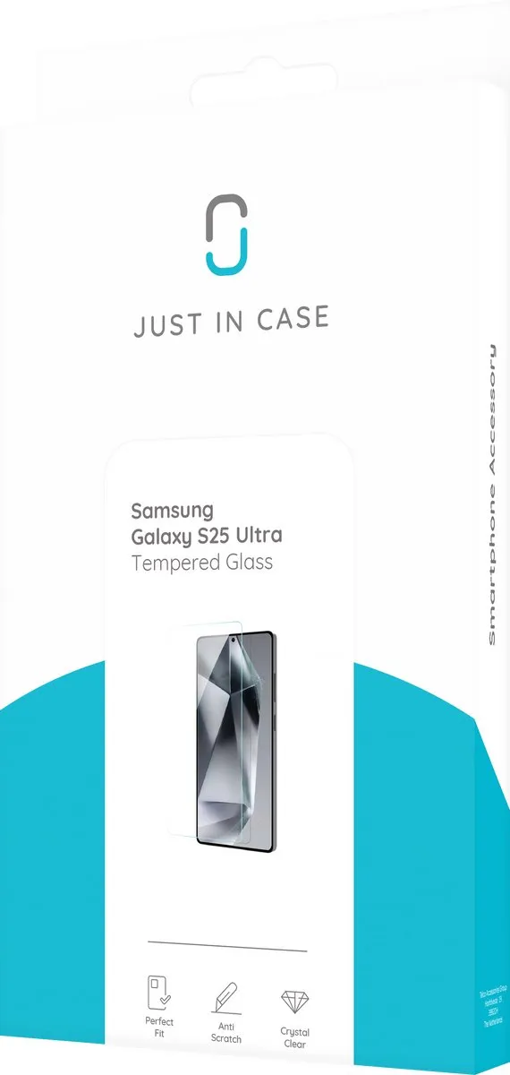 Just in Case Screenprotector Samsung Galaxy S25 Ultra - Gehard Glas