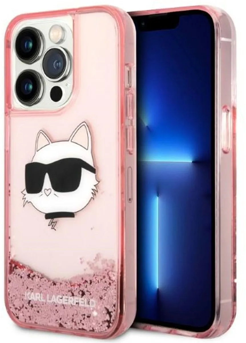 Karl Lagerfeld Glitter Serie iPhone 14 Pro Max Hoesje 3666339086992