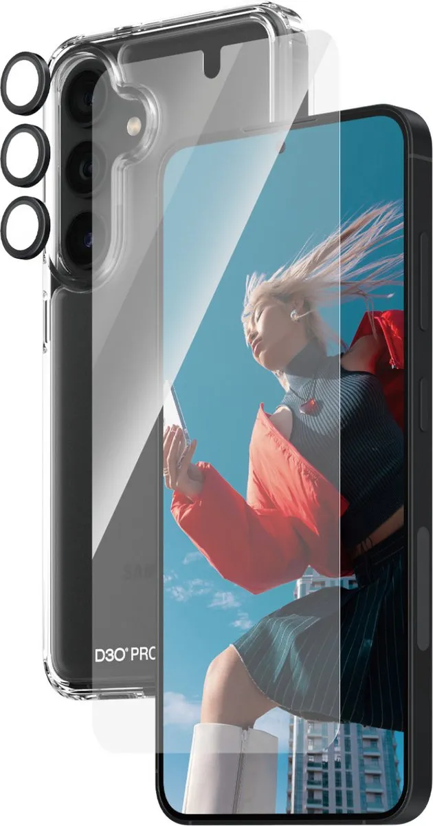 PanzerGlass 3-in-1 Hoesje Samsung Galaxy S24 - Transparant - afbeelding 5 van 6