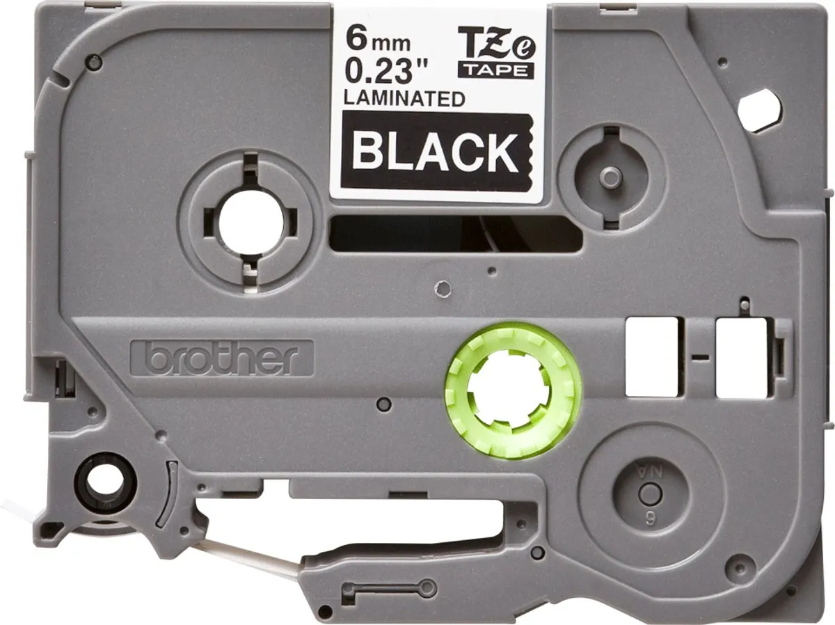 Brother TZE315 Laminatietape - Zwart/Grijs - afbeelding 6 van 6