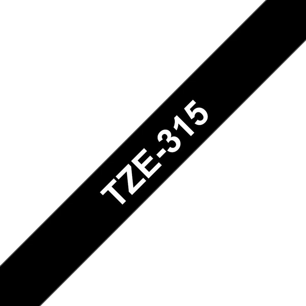 Brother TZE315 Laminatietape - Zwart/Grijs