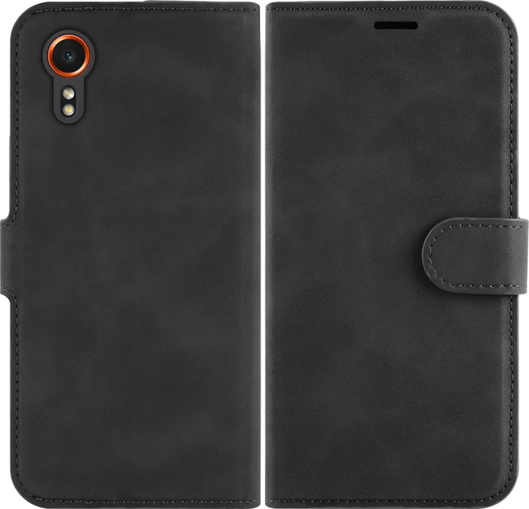 Just in Case Hoesje Samsung Galaxy Xcover7 - 4 Pasjes - Zwart - afbeelding 5 van 6
