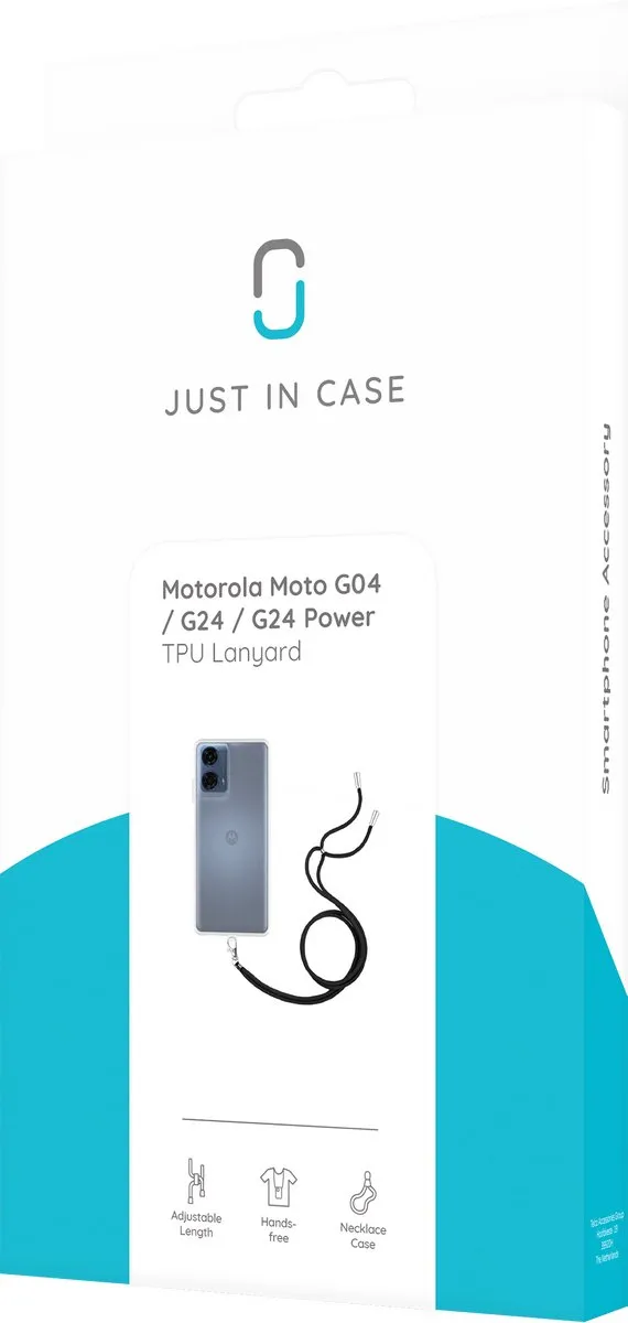 Just in Case Hoesje Moto G04/G04s/G24/G24 Power - Transparant