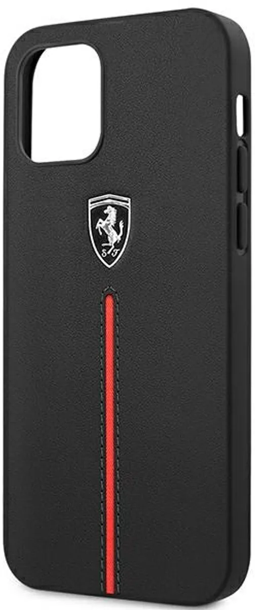 Ferrari Backcover iPhone 12 Pro Max 3700740479377 - Zwart